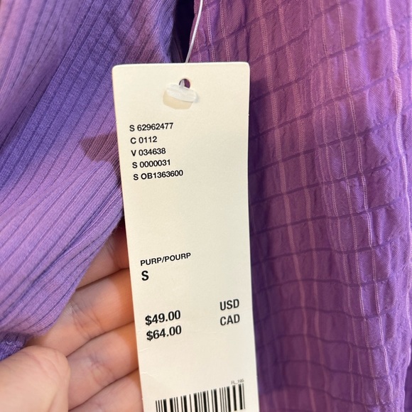 Urban Outfitters Purple Puff Long Sleeve Top - Picture 5 of 5